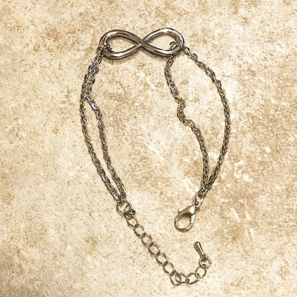 🆕 Silver hypoallergenic infinity endless silver plated bracelet - Picture 6 of 7